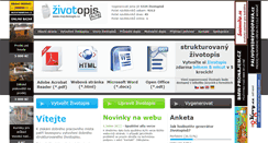 Desktop Screenshot of muj-zivotopis.cz