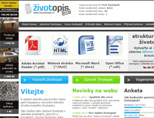 Tablet Screenshot of muj-zivotopis.cz